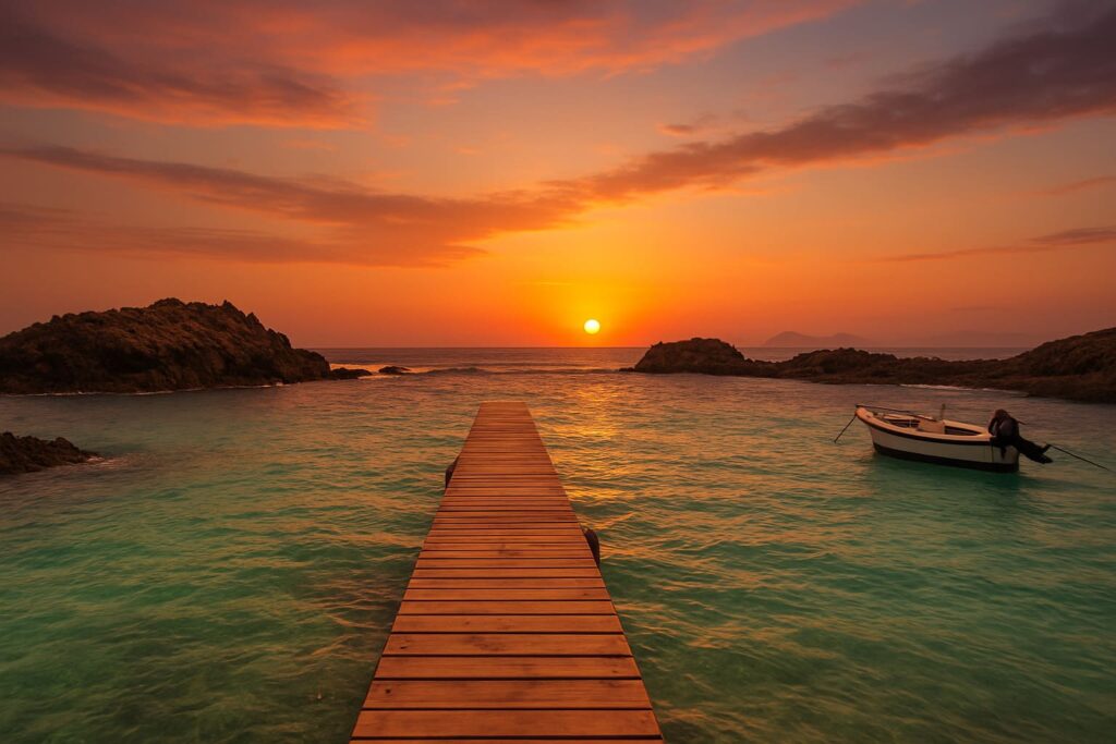 El Puertito de Lobos al atardecer
