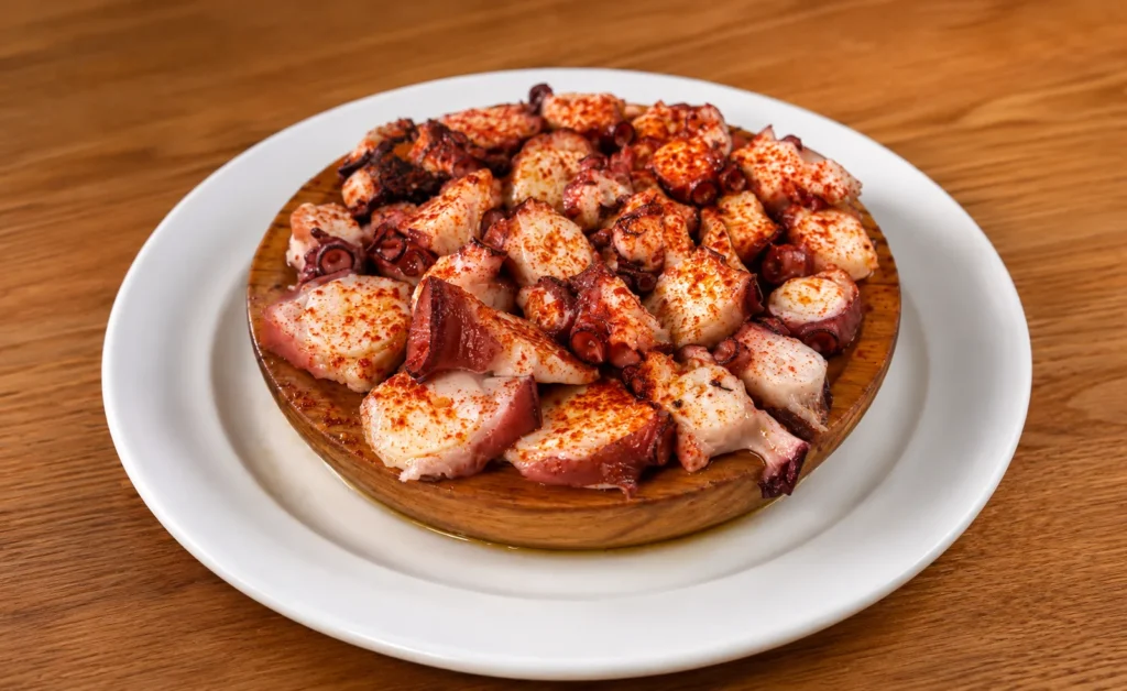 Pulpo a la gallega del Restaurante Brisas Do Mar en Puerto del Rosario, Fuerteventura