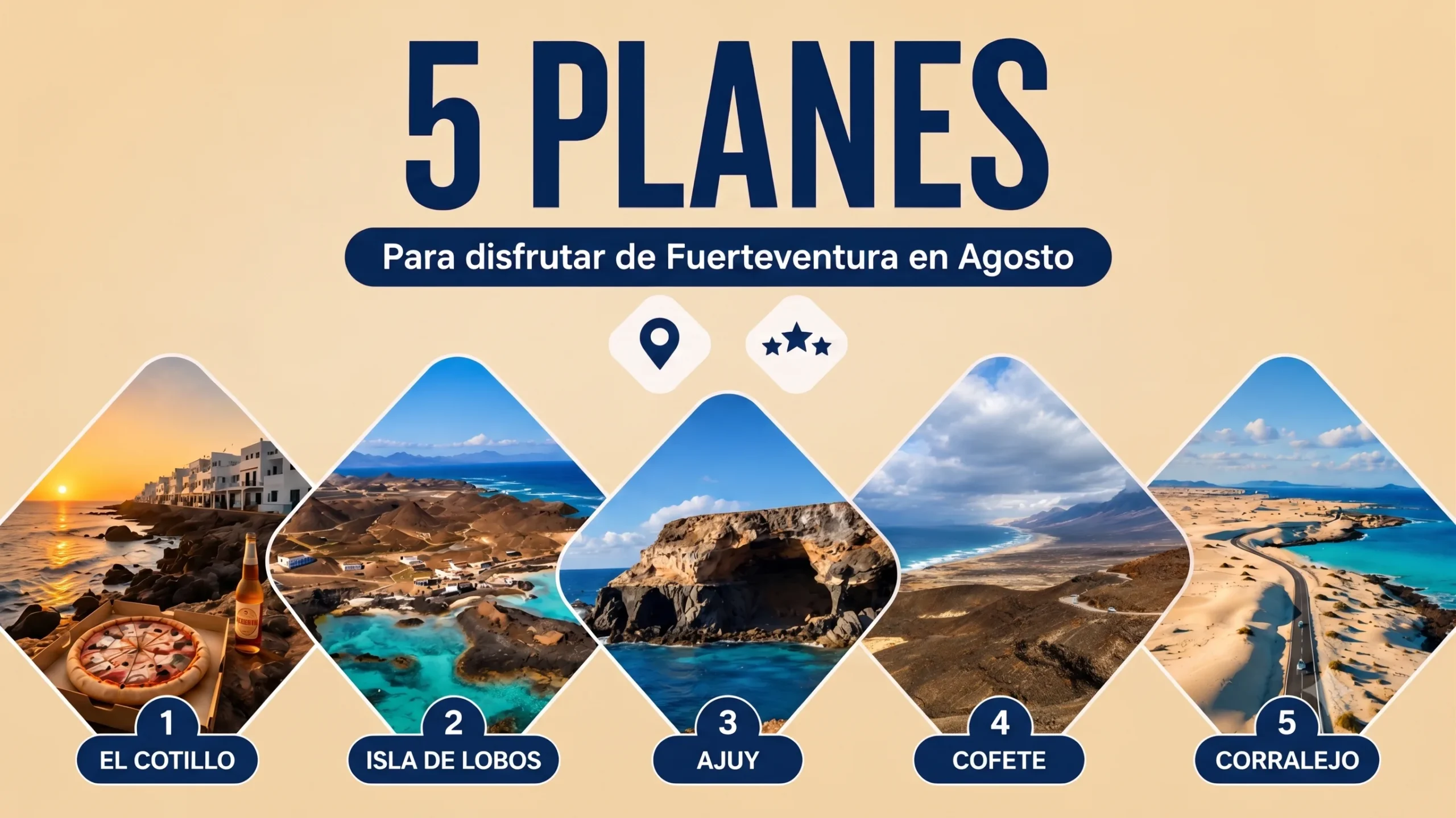Cinco planes imprescindibles para disfrutar de Fuerteventura durante el mes de agosto