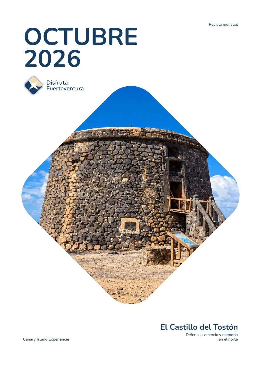 Portada del número de octubre de la revista Disfruta Fuerteventura