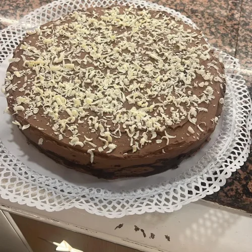Tarta de chocolate casera en Restaurante Atlántico Fuego y Sal, Puerto del Rosario